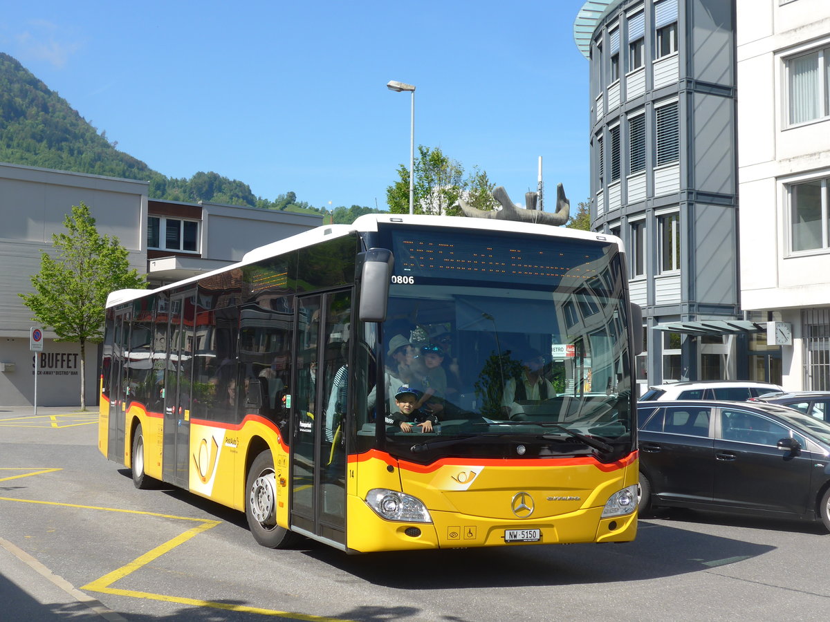 (205'597) - Thepra, Stans - Nr. 14/NW 5150 - Mercedes am 30. Mai 2019 beim Bahnhof Stans