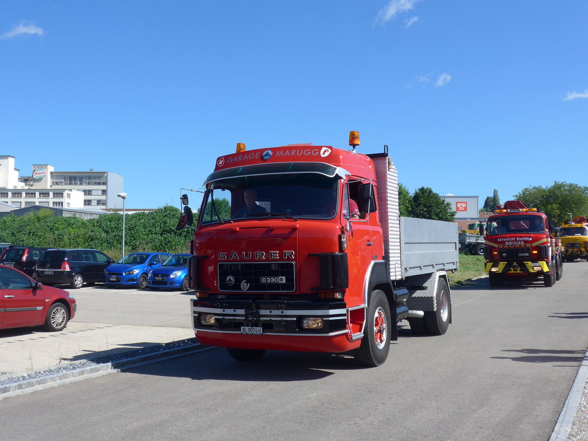 (205'867) - Marugg, Gelterkinden - BL 9074 U - Saurer am 8. Juni 2019 in Thayngen, Saurertreffen