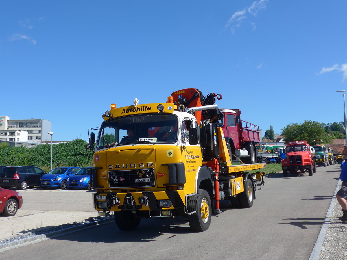 (205'869) - Heggli, Schaffhausen - SH 59 U - Saurer am 8. Juni 2019 in Thayngen, Saurertreffen