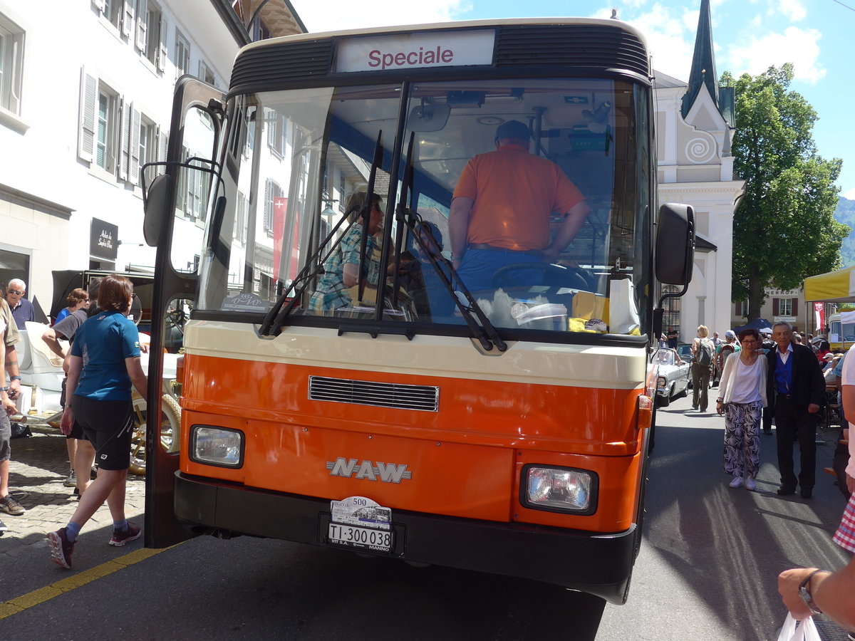 (205'956) - AWD Dienstleistungen, Hnenberg - TI 300'038 - NAW/Hess (ex AMSA Chiasso Nr. 22; ex Tischhauser, Oberschan) am 8. Juni 2019 in Sarnen, OiO