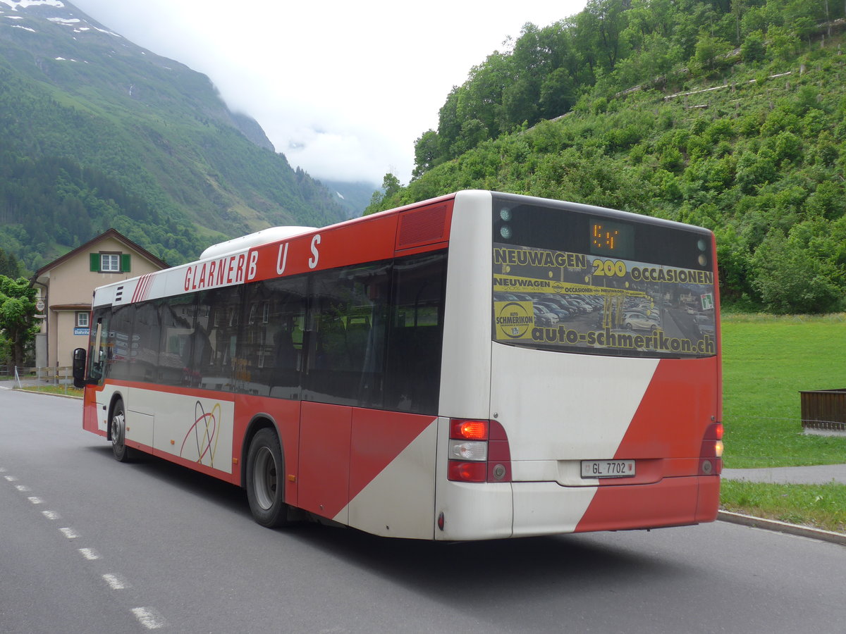 (206'398) - AS Engi - Nr. 2/GL 7702 - MAN (ex WilMobil, Wil Nr. 255; ex Vorfhrfahrzeug) am 15. Juni 2019 in Elm, Station