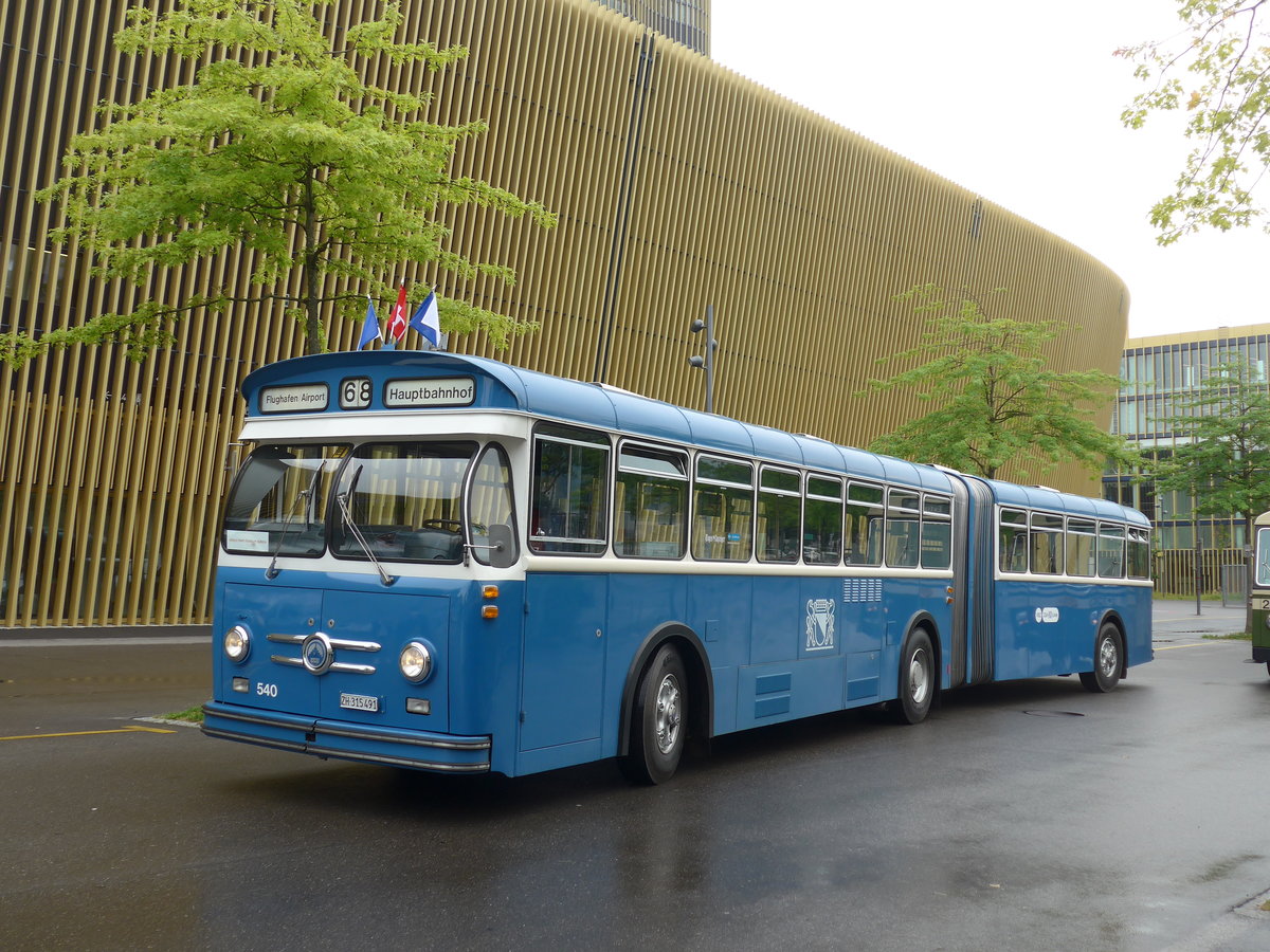 (206'546) - VBZ Zrich (TMZ) - Nr. 540/ZH 315'491 - Saurer/Saurer (ex Nr. 7540; ex Nr. 540) am 22. Juni 2019 in Luzern, Allmend