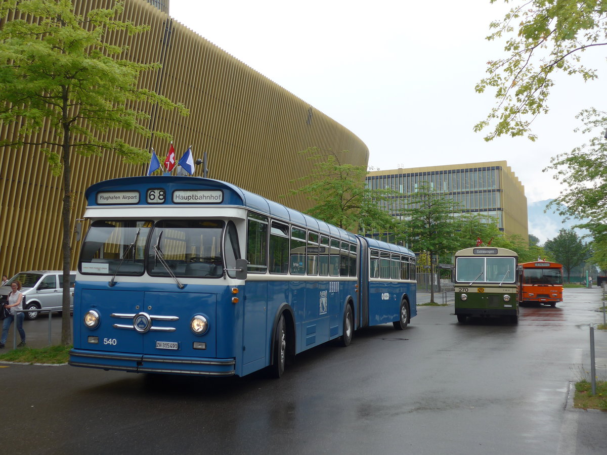 (206'547) - VBZ Zrich (TMZ) - Nr. 540/ZH 315'491 - Saurer/Saurer (ex Nr. 7540; ex Nr. 540) am 22. Juni 2019 in Luzern, Allmend