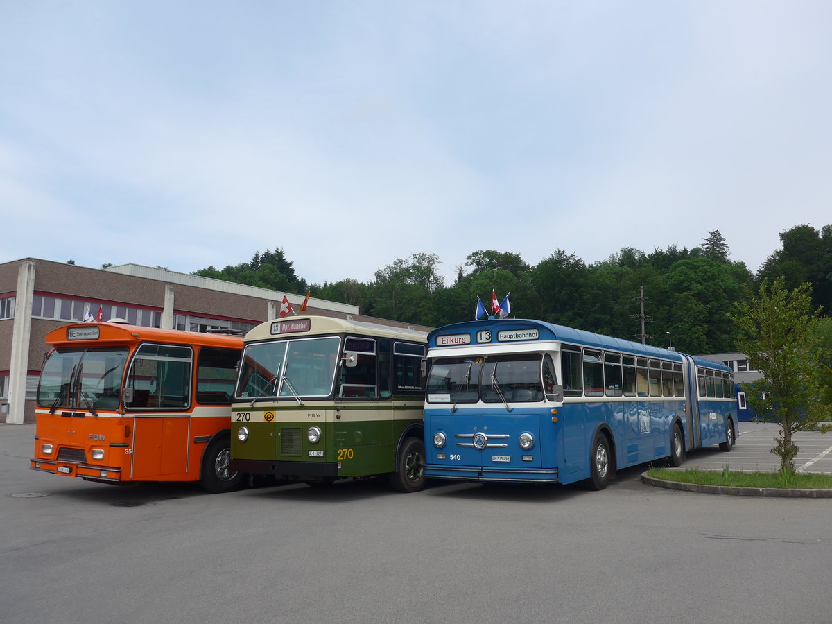 (206'608) - VBZ Zrich (TMZ) - Nr. 540/ZH 315'491 - Saurer/Saurer (ex Nr. 7540; ex Nr. 540) am 22. Juni 2019 in Emmenbrcke, Debrunner Acifer