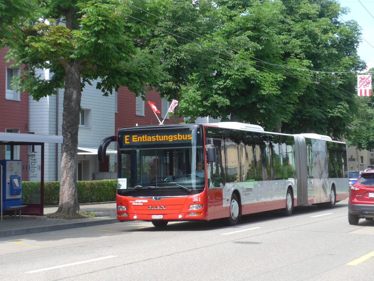 (206'682) - SW Winterthur - Nr. 361/ZH 473'361 - MAN am 23. Juni 2019 in Winterthur, Feldtal