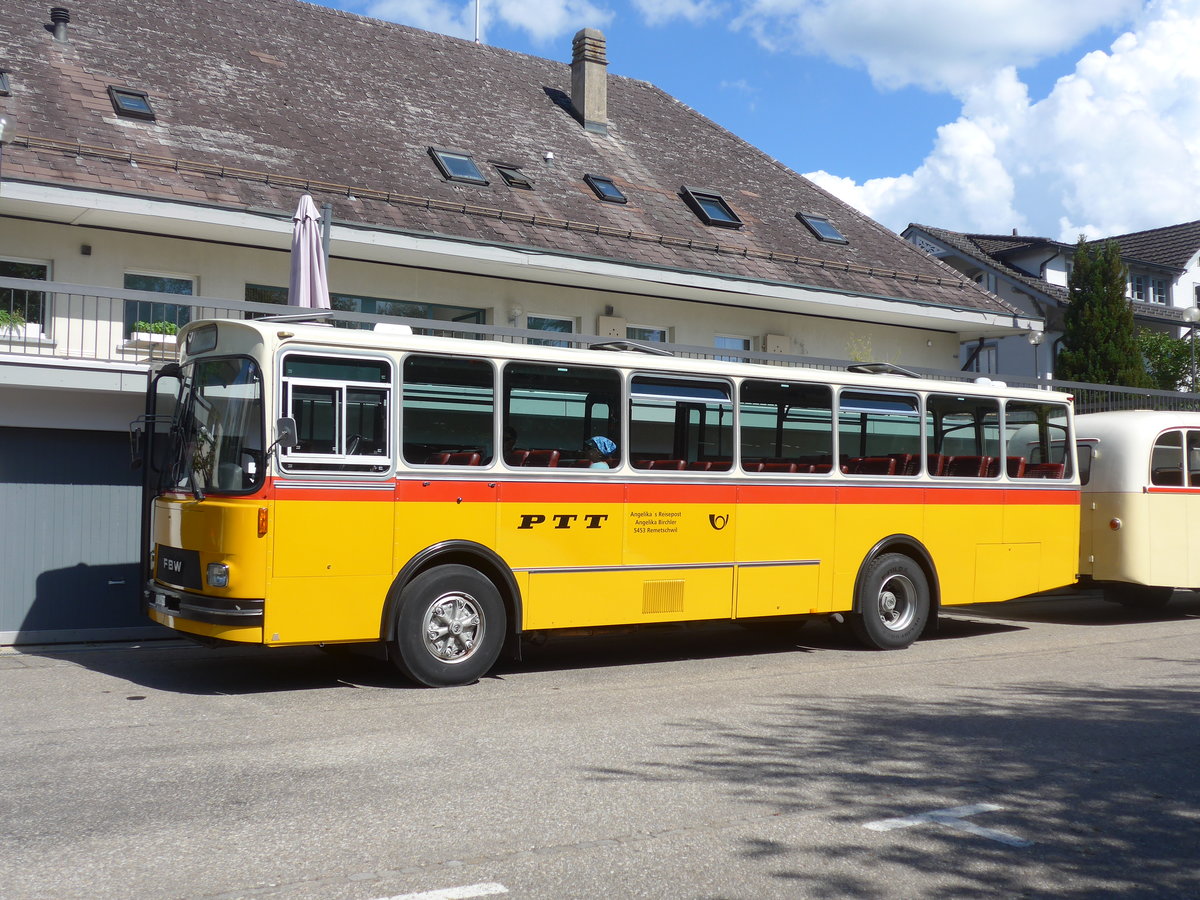 (207'538) - Birchler, Remetschwil - AG 54'039 - FBW/Tscher (ex Gerber, Winkel; ex Eggenberger, Mriken; ex Tanner, Bubendorf; ex P 24'803) am 7. Juli 2019 in Emmenmatt, Moosegg