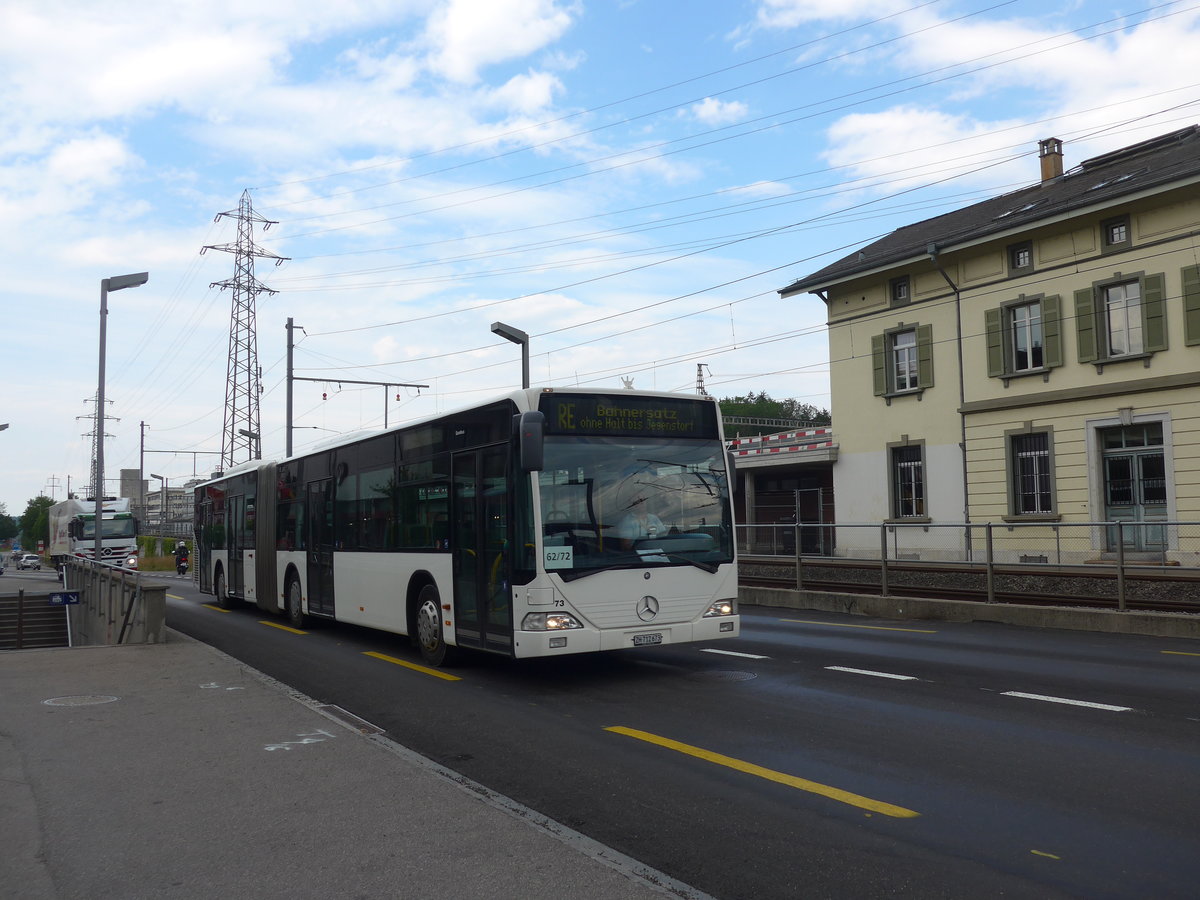 (207'614) - Welti-Furrer, Bassersdorf - Nr. 73/ZH 712'673 - Mercedes (ex Nr. 97) am 8. Juli 2019 beim Bahnhof Zollikofen