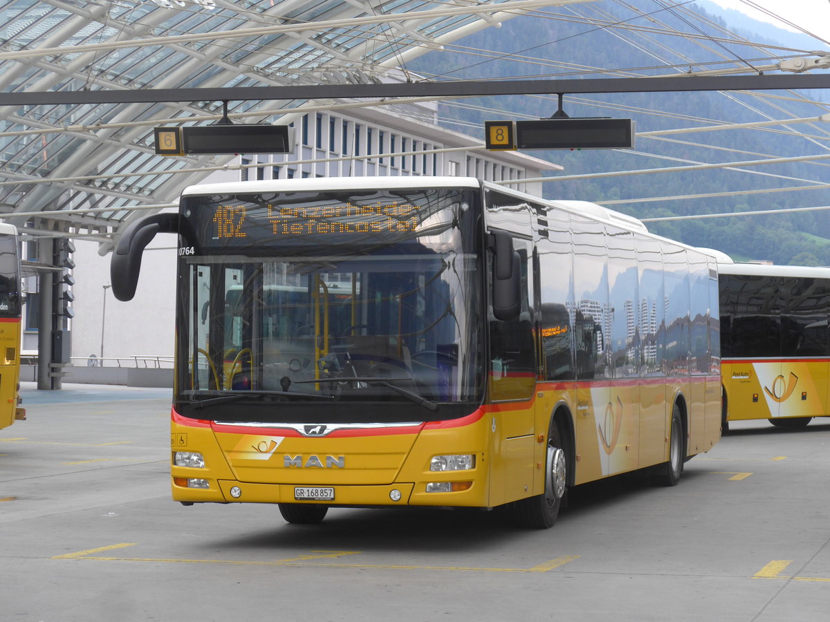 (208'006) - PostAuto Graubnden - GR 168'857 - MAN am 21. Juli 2019 in Chur, Postautostation