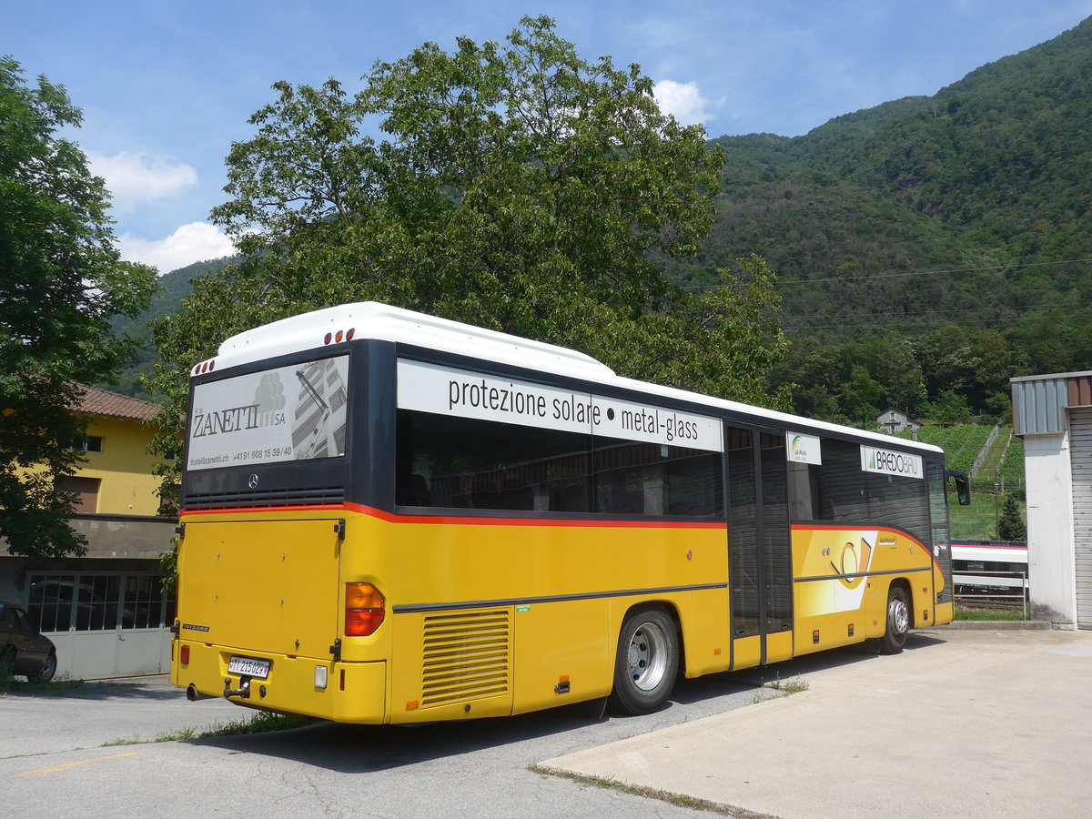 (208'059) - ATV, Rivera - Nr. 10/TI 215'029 - Mercedes (ex AutoPostale Ticino; ex P 25'524) am 21. Juli 2019 in Rivera, Garage