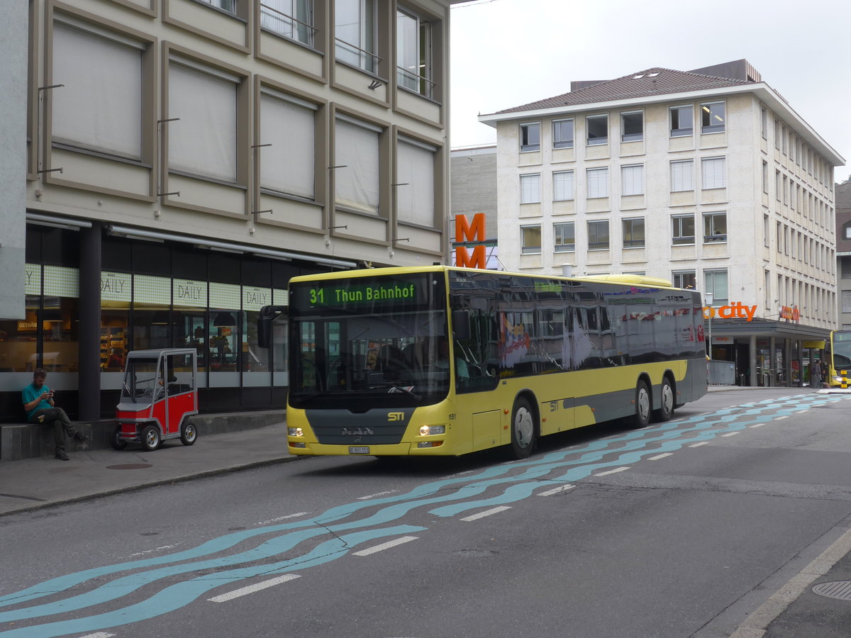 (208'189) - STI Thun - Nr. 151/BE 801'151 - MAN am 29. Juli 2019 in Thun, Marktgasse