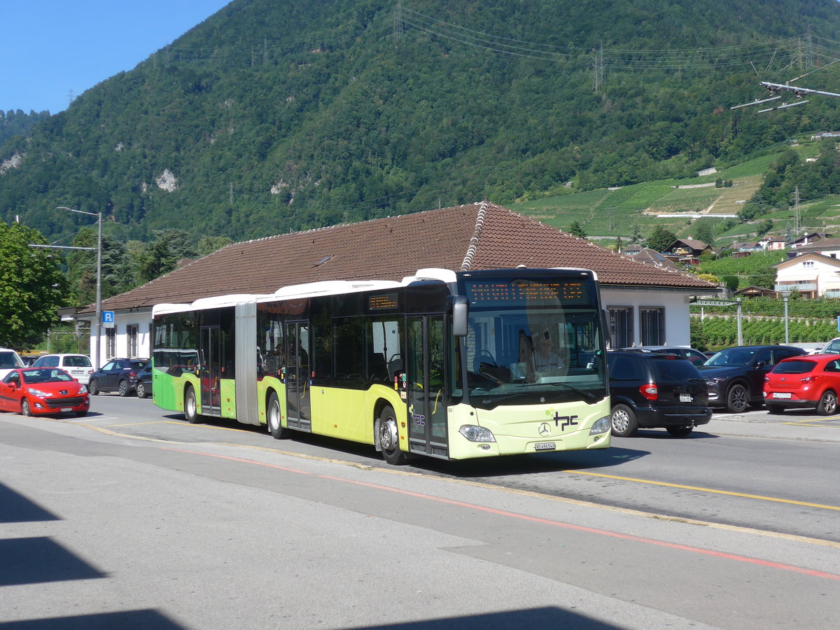 (208'482) - TPC Aigle - Nr. 303/VD 496'540 - Mercedes (ex PostAuto Bern Nr. 633) am 4. August 2019 beim Bahnhof Villeneuve