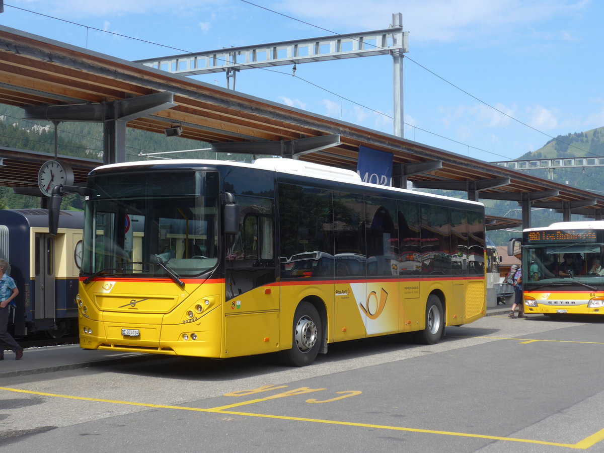 (208'503) - Kbli, Gstaad - BE 403'014 - Volvo am 5. August 2019 beim Bahnhof Gstaad