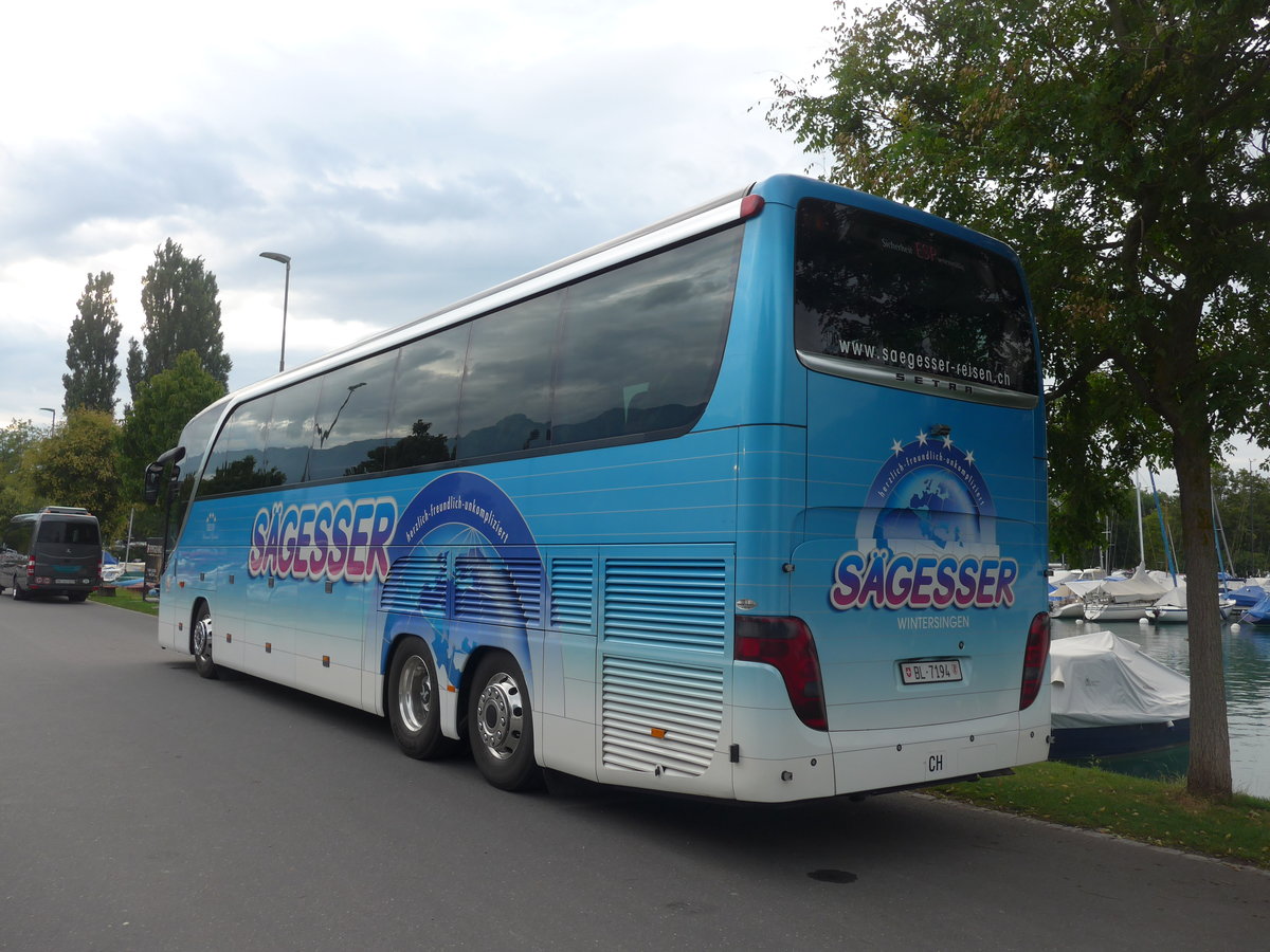 (208'573) - Sgesser, Wintersingen - Nr. 3/BL 7194 - Setra am 7. August 2019 in Thun, Strandbad