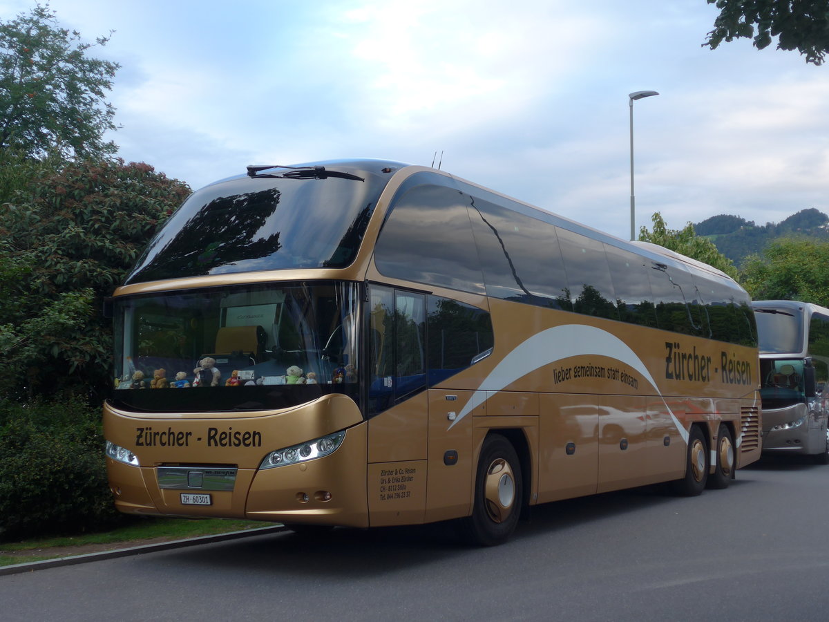 (208'611) - Zrcher, Stfa - ZH 60'301 - Neoplan am 10. August 2019 in Thun, Strandbad