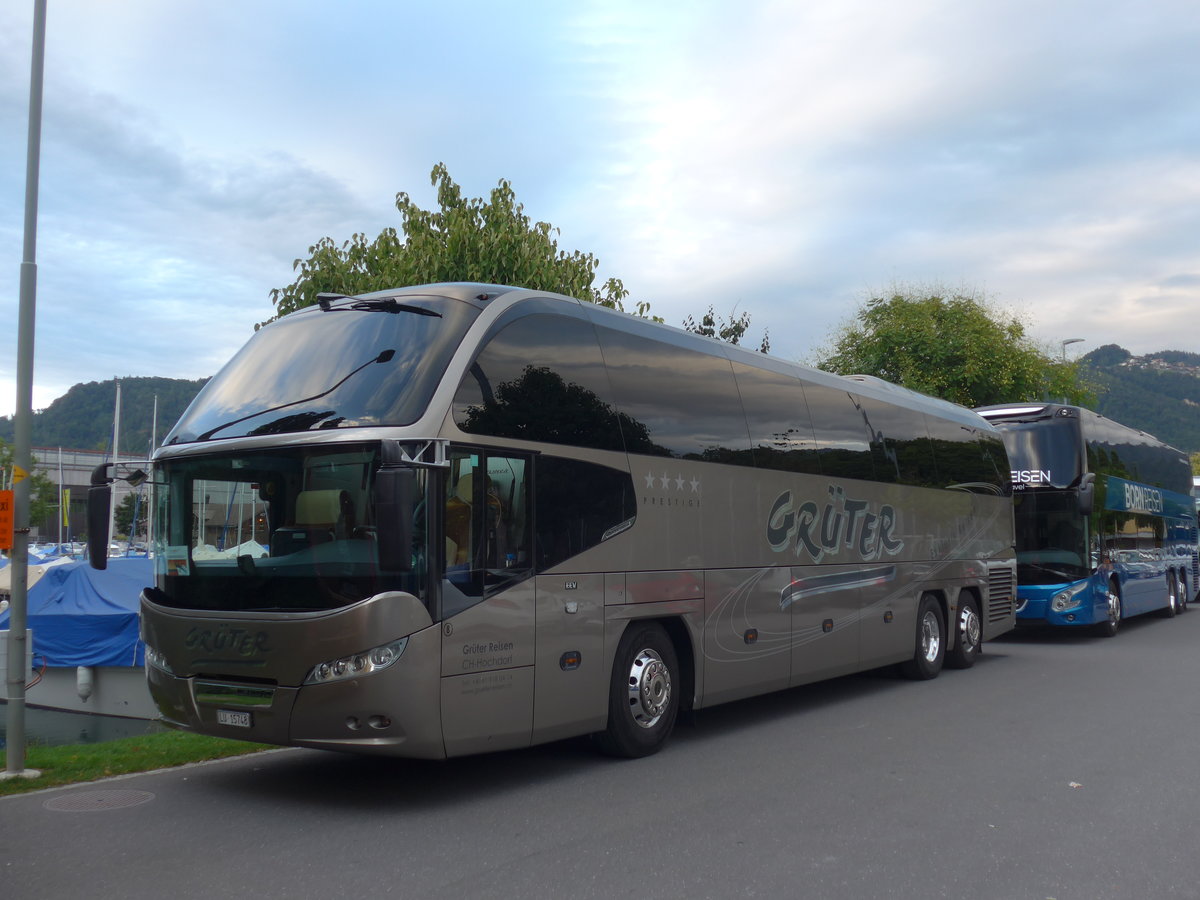 (208'612) - Grter, Hochdorf - Nr. 8/LU 15'748 - Neoplan am 10. August 2019 in Thun, Strandbad