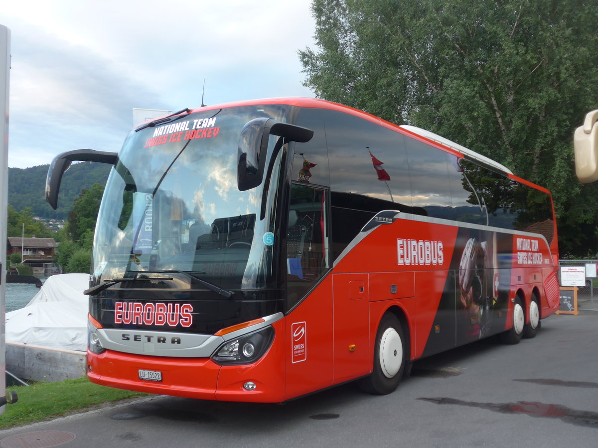 (208'621) - ARAG Ruswil - LU 15'522 - Setra am 10. August 2019 in Thun, Strandbad