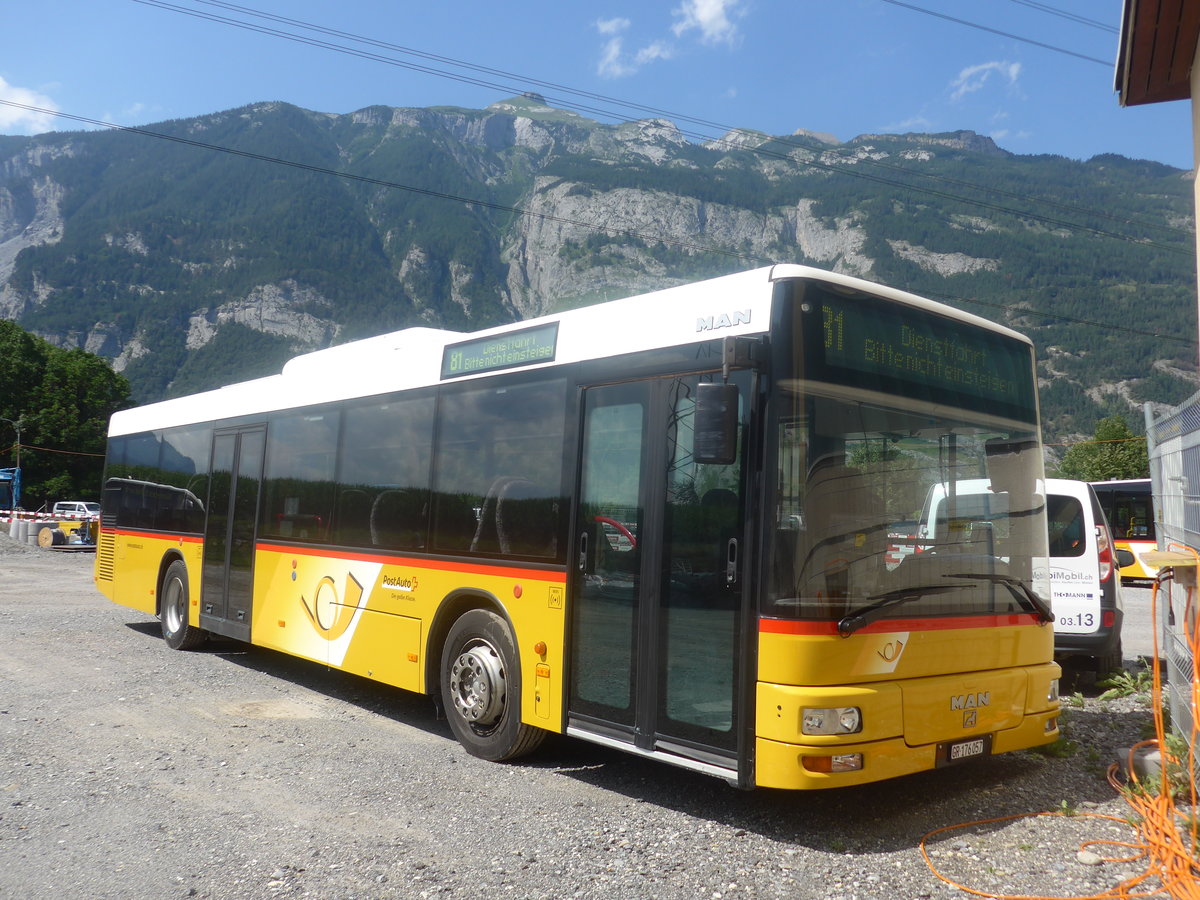 (208'691) - PostAuto Graubnden - GR 176'057 - MAN (ex Stuppan, Flims; ex PostAuto Zrich Nr. 188) am 11. August 2019 in Chur, Hans Fischer