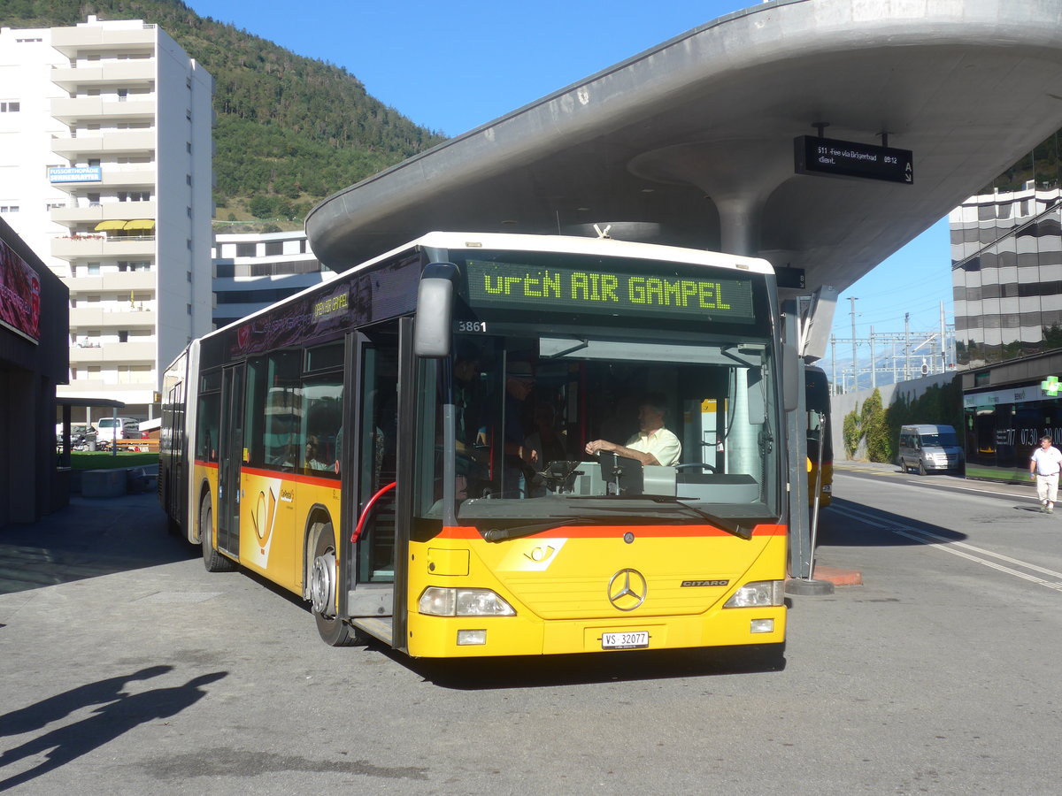 (208'973) - TMR Martigny - Nr. 129/VS 32'077 - Mercedes am 18. August 2019 beim Bahnhof Visp