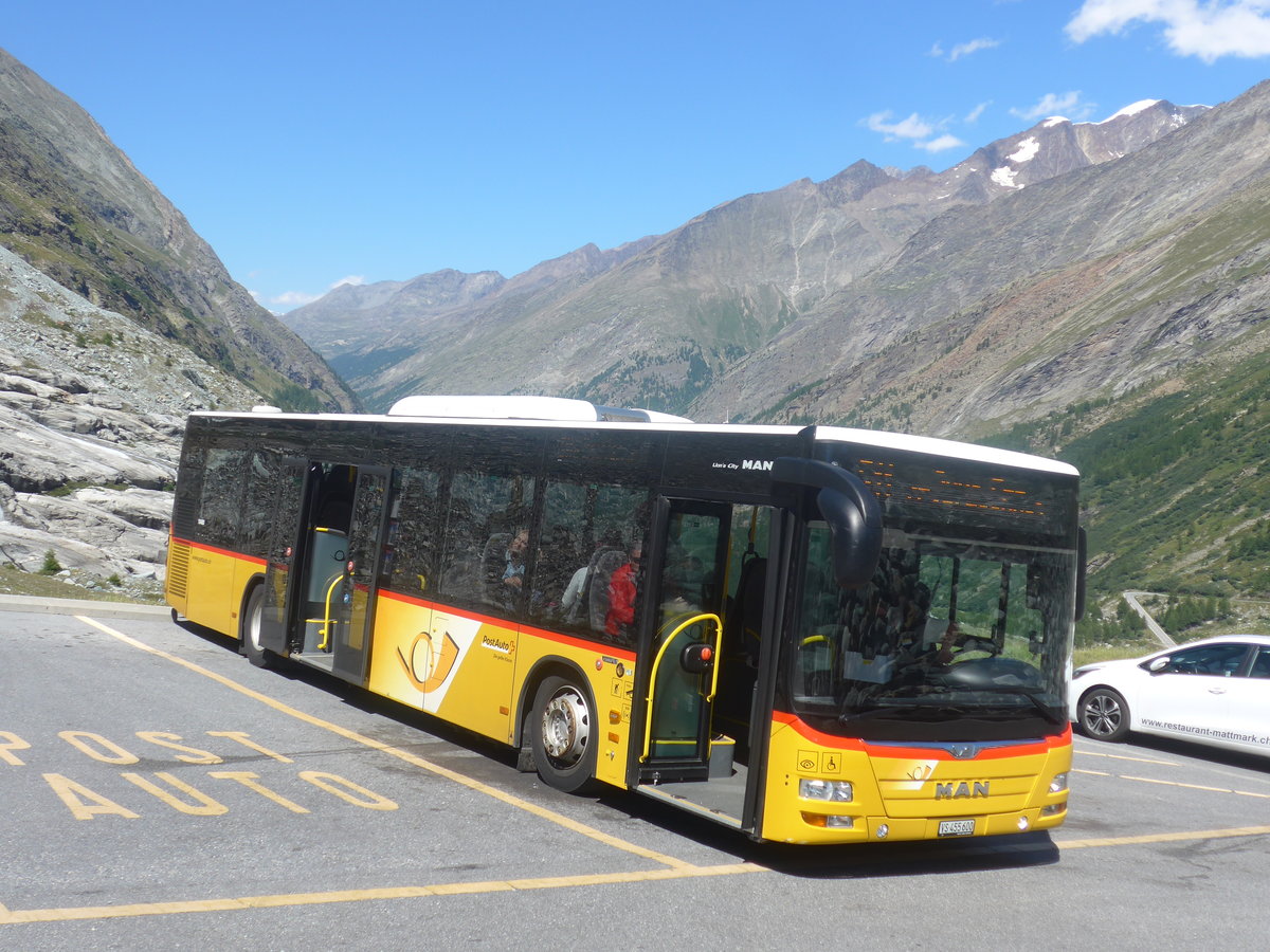 (209'021) - PostAuto Wallis - VS 455'600 - MAN am 18. August 2019 beim Mattmark