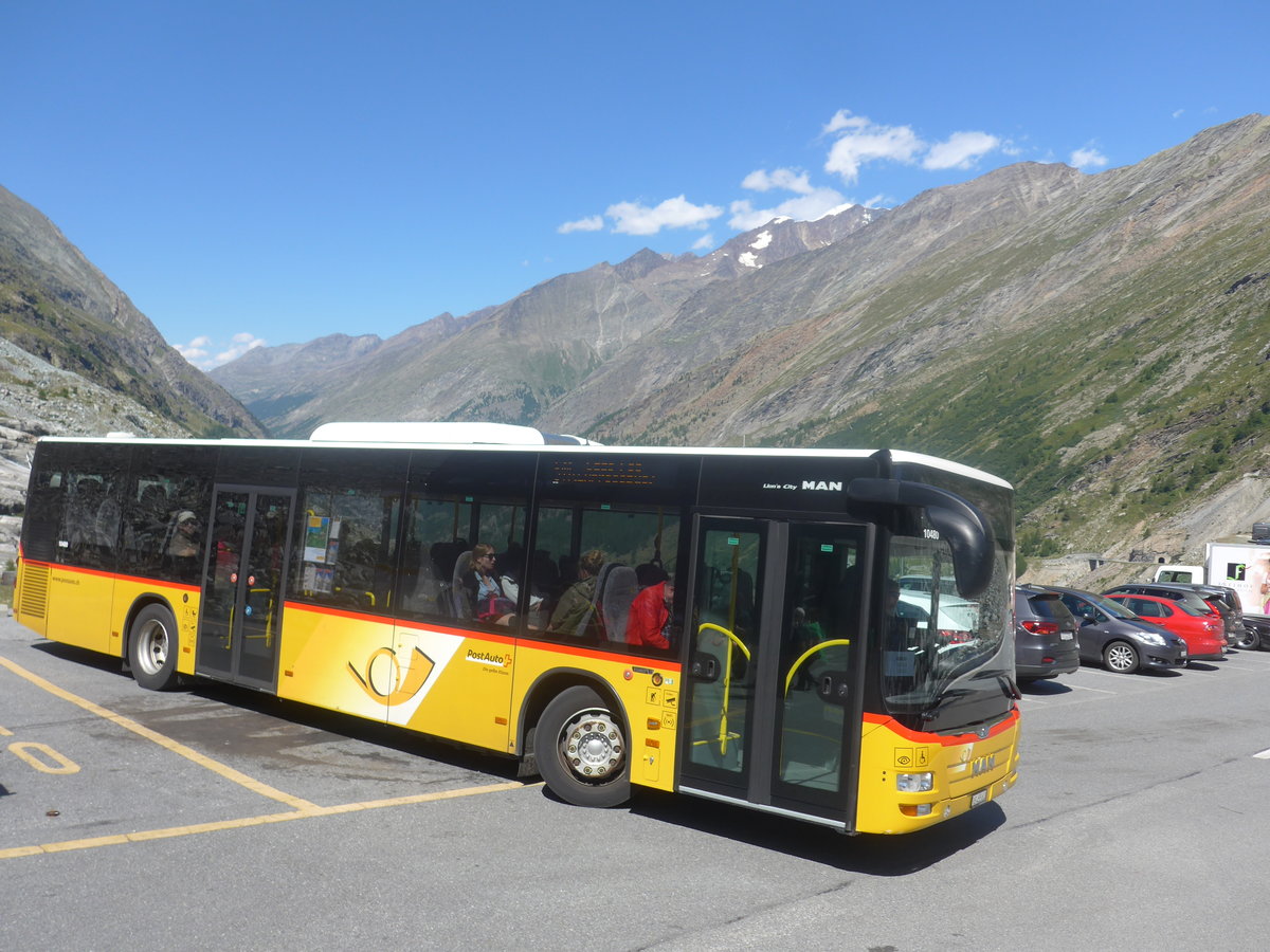 (209'022) - PostAuto Wallis - VS 455'600 - MAN am 18. August 2019 beim Mattmark