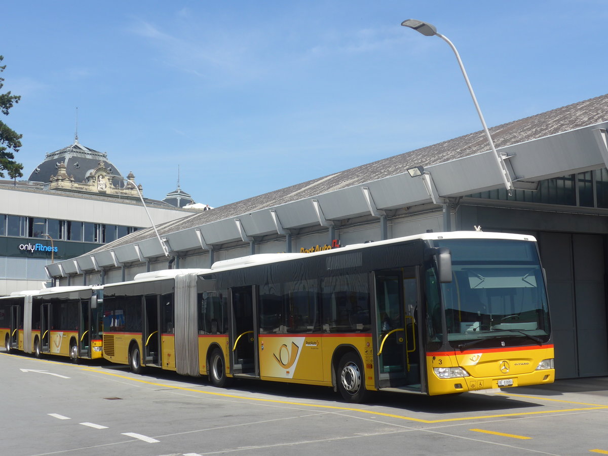 (209'115) - Steiner, Ortschwaben - Nr. 3/BE 83'880 - Mercedes am 27. August 2019 in Bern, Postautostation