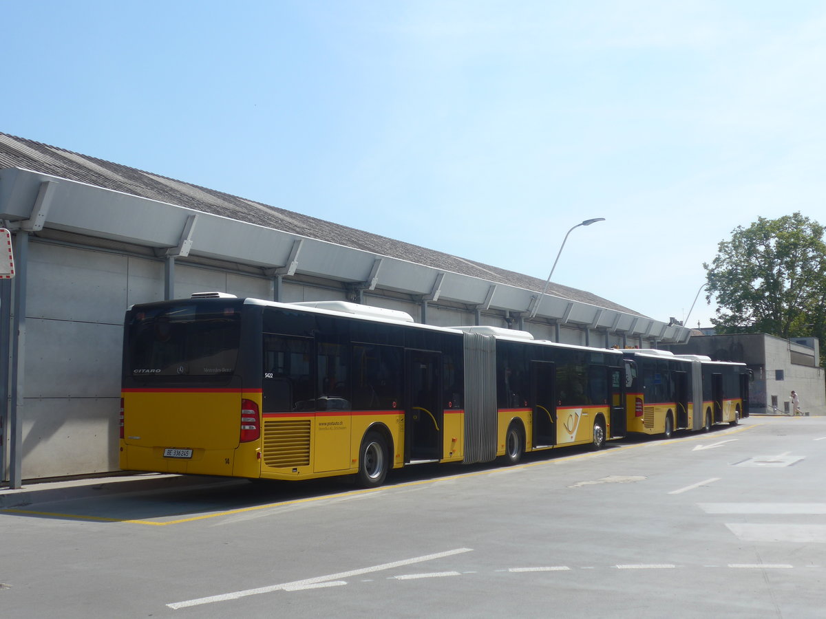 (209'116) - Steiner, Ortschwaben - Nr. 14/BE 336'245 - Mercedes am 27. August 2019 in Bern, Postautostation