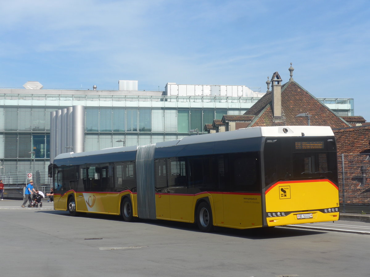 (209'119) - Steiner, Ortschwaben - Nr. 19/BE 52'222 - Solaris am 27. August 2019 in Bern, Postautostation