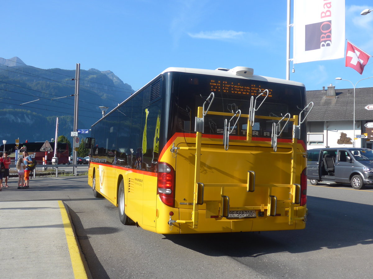 (209'124) - Flck, Brienz - Nr. 3/BE 568'700 - Setra am 31. August 2019 beim Bahnhof Brienz