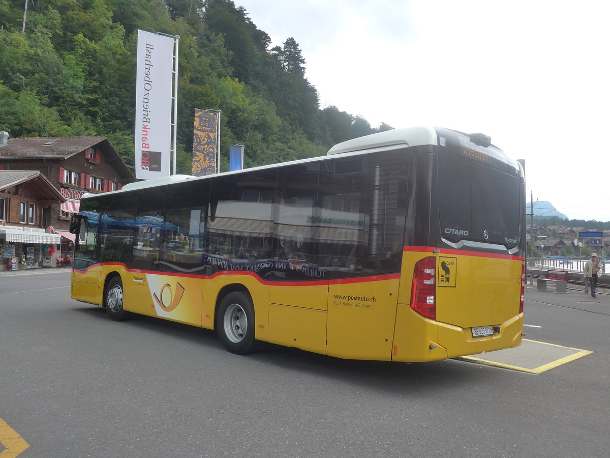 (209'163) - Flck, Brienz - Nr. 21/BE 623'971 - Mercedes am 31. August 2019 beim Bahnhof Brienz