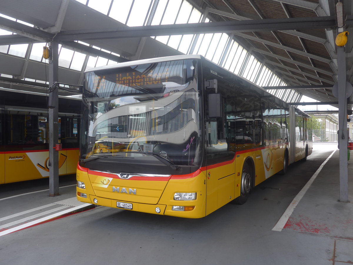 (209'217) - Steiner, Ortschwaben - Nr. 4/BE 48'148 - MAN am 1. September 2019 in Bern, Postautostation