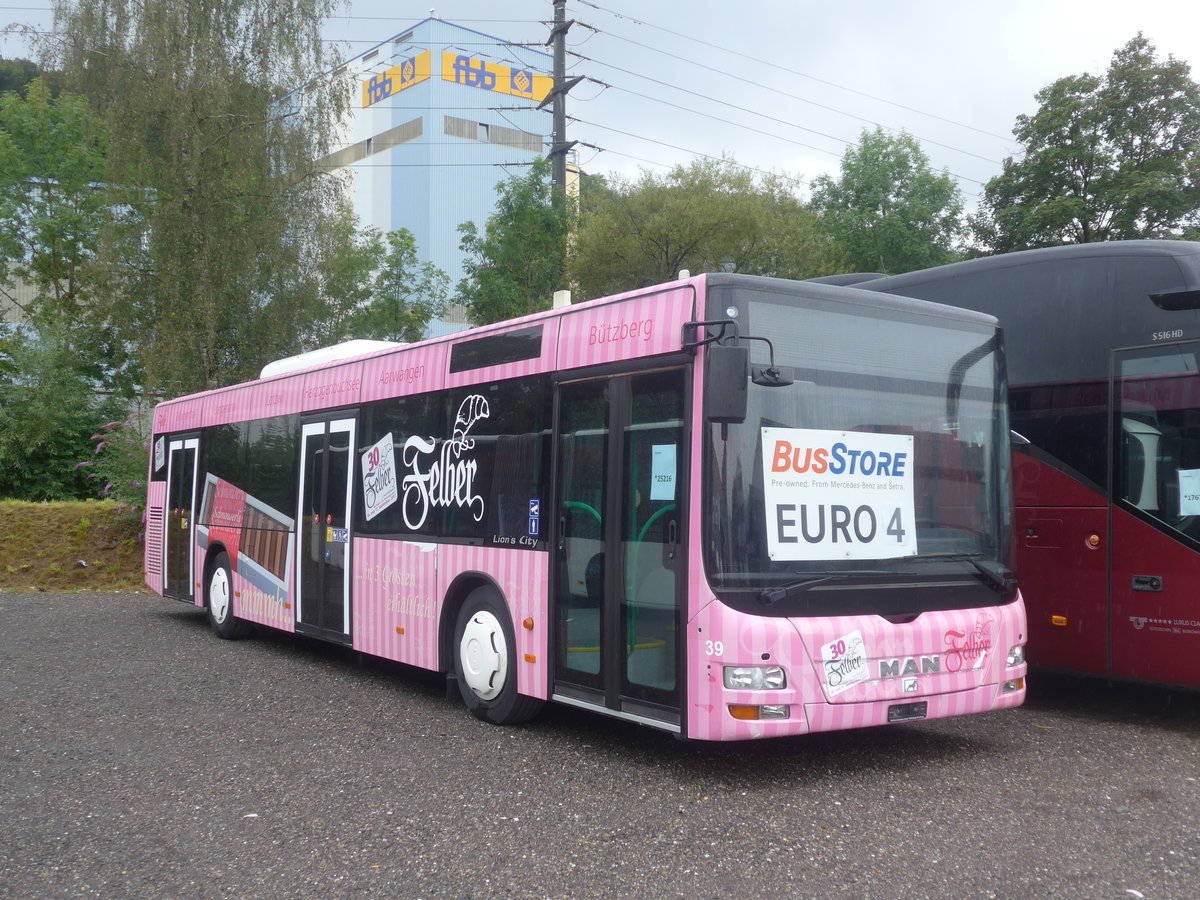 (209'424) - ASm Langenthal - Nr. 39 - MAN am 8. September 2019 in Kloten, EvoBus