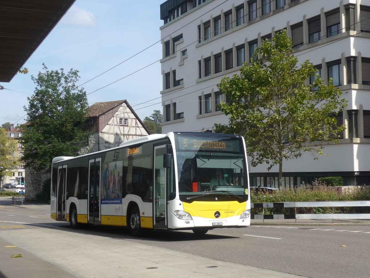 (209'632) - VBSH Schaffhausen - Nr. 21/SH 38'021 - Mercedes am 14. September 2019 beim Bahnhof Schaffhausen