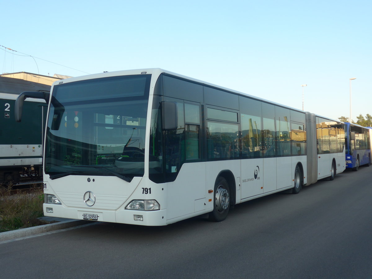 (209'716) - BVB Basel - Nr. 791/BS 52'950 - Mercedes (ex Knecht, Windisch; ex AAGS Schwyz Nr. 84; ex VR La Chaux-de-Fonds Nr. 228) am 21. September 2019 in Basel, Depot Dreispitz