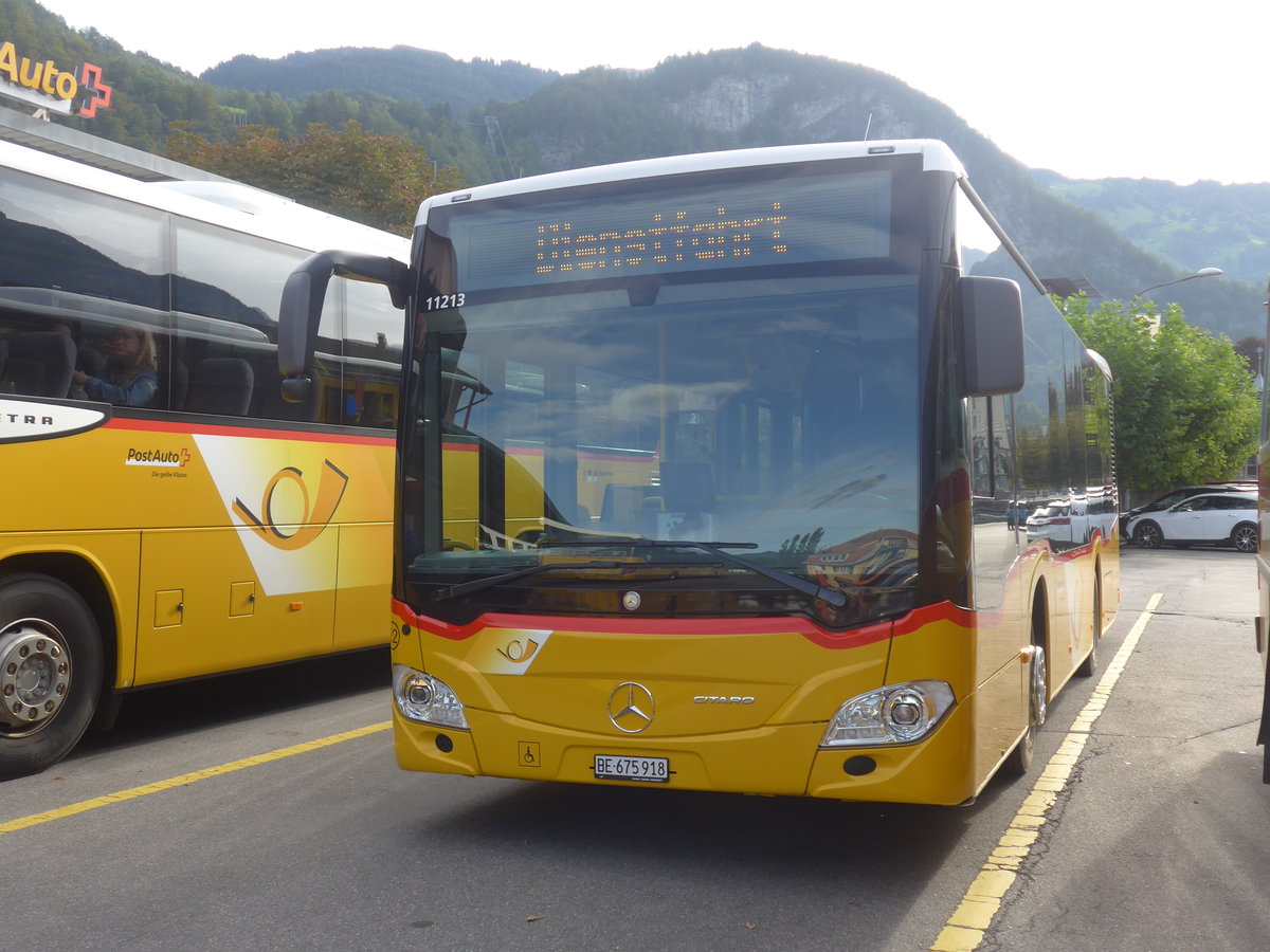 (209'749) - Flck, Brienz - Nr. 22/BE 675'918 - Mercedes am 22. September 2019 in Meiringen, Postautostation