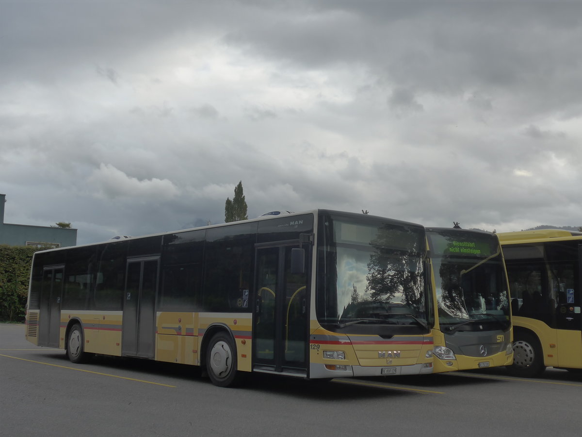 (209'884) - STI Thun - Nr. 129/BE 800'129 - MAN am 5. Oktober 2019 bei der Schifflndte Thun