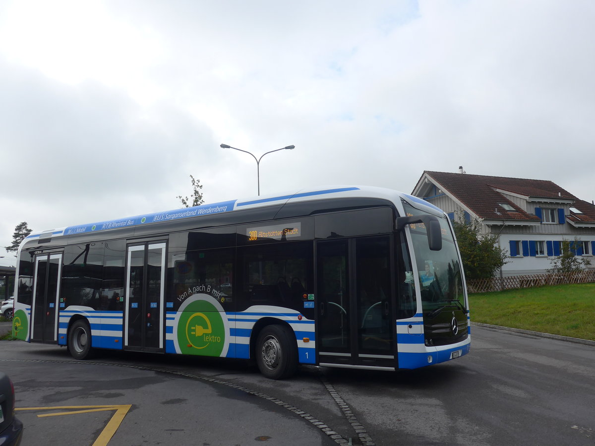 (209'964) - RTB Altsttten - Nr. 1/SG 448'575 - Mercedes am 6. Oktober 2019 beim Bahnhof Altsttten