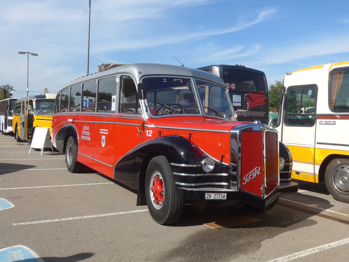 (210'189) - Meier, Grt - Nr. 12/ZH 27'216 - FBW/R&J (ex Wespe, Altsttten; ex AFA Adelboden Nr. 12) am 12. Oktober 2019 in Bern, Westside