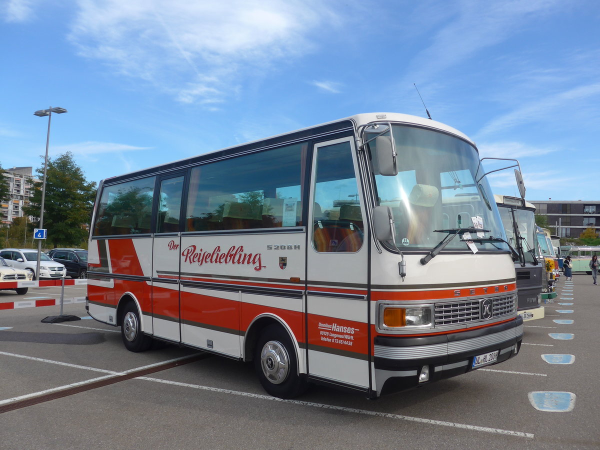 (210'209) - Aus Deutschland: Hanses, Langenau - UL-HL 208H - Setra am 12. Oktober 2019 in Bern, Westside