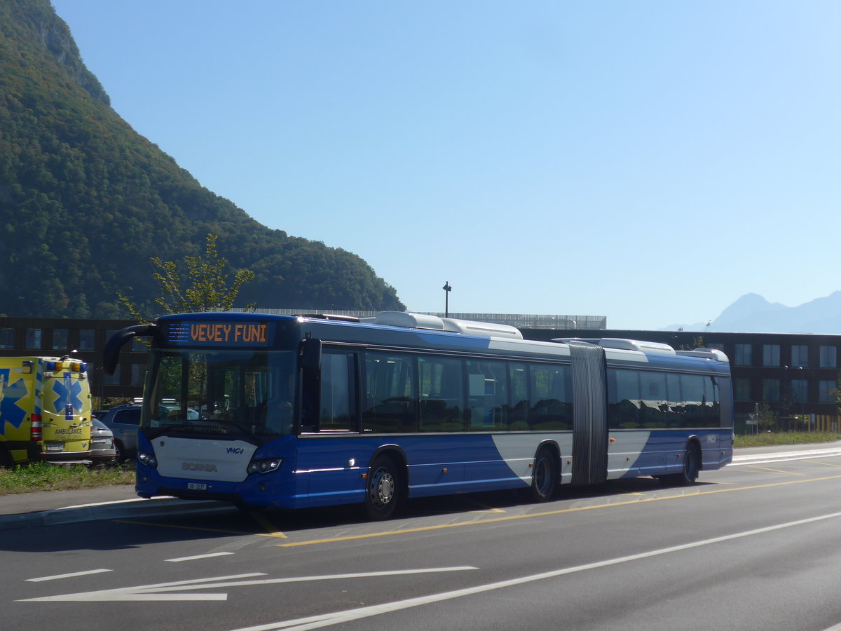 (210'330) - VMCV Clarens - Nr. 701/VD 1237 - Scania am 14. Oktober 2019 in Rennaz, Hpital