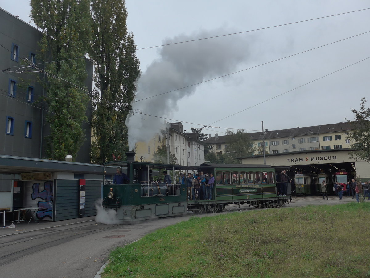 (210'441) - SVB-Dampftram - Nr. 12 - am 20. Oktober 2019 in Bern, Weissenb�hl