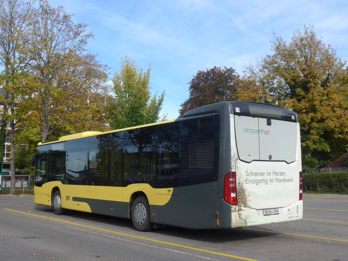 (210'626) - STI Thun - Nr. 185/BE 804'185 - Mercedes am 27. Oktober 2019 bei der Schifflndte Thun