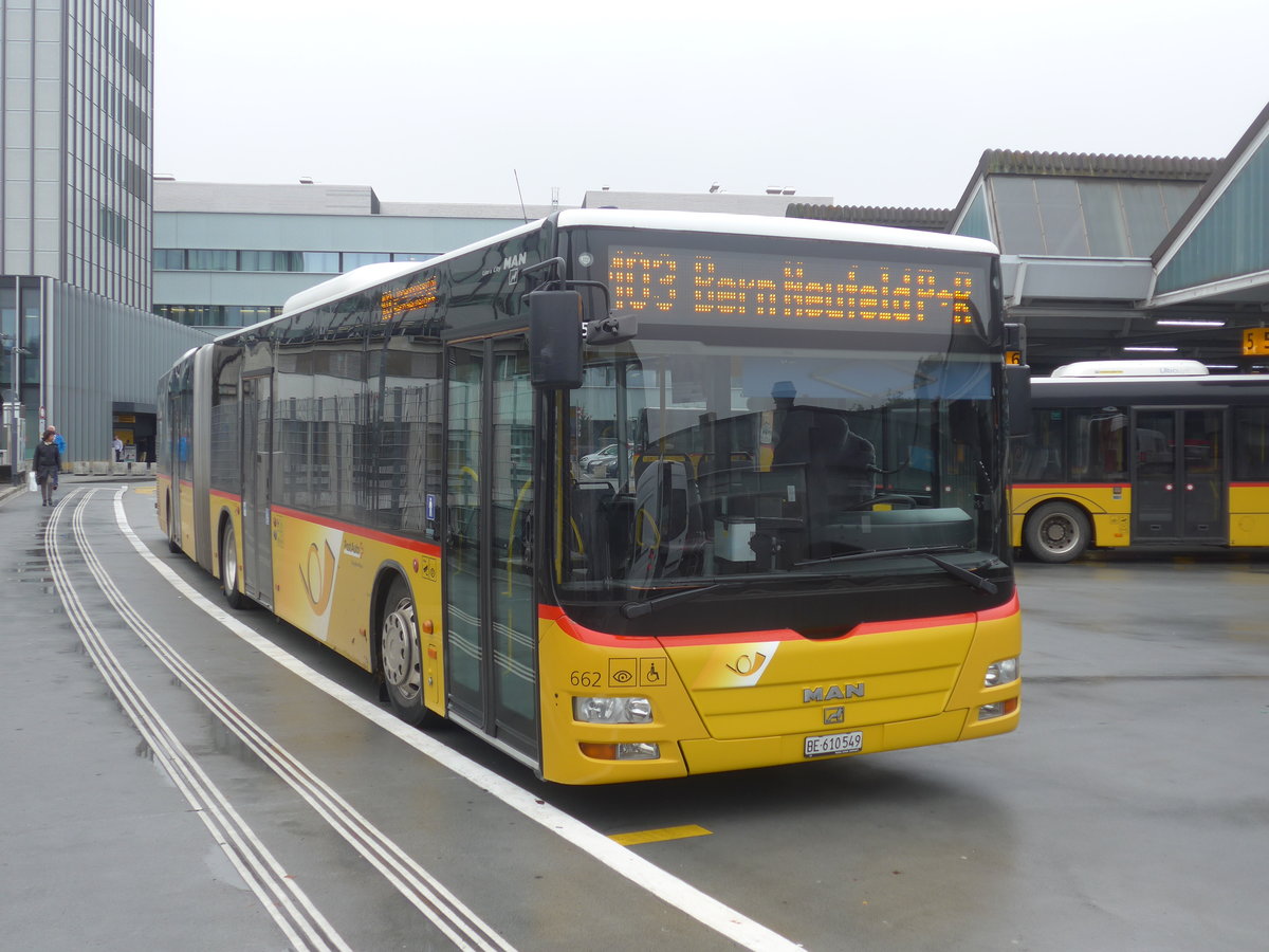 (210'714) - PostAuto Bern - Nr. 662/BE 610'549 - MAN am 29. Oktober 2019 in Bern, Postautostation