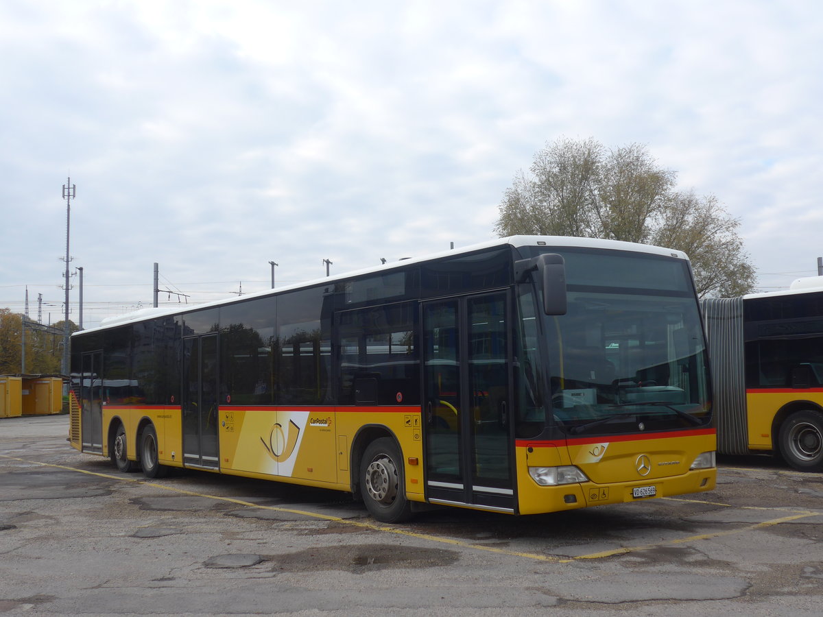 (210'897) - CarPostal Ouest - VD 626'569 - Mercedes (ex JU 6480; ex Nr. 71; ex Stucki, Porrentruy Nr. 10) am 9. November 2019 in Yverdon, Garage