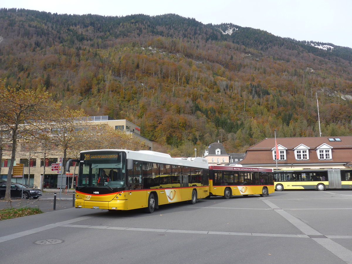 (210'965) - PostAuto Bern - Nr. 6/BE 669'359 - Hess (ex Klopfstein, Laupen Nr. 6) am 10. November 2019 beim Bahnhof Interlaken Ost