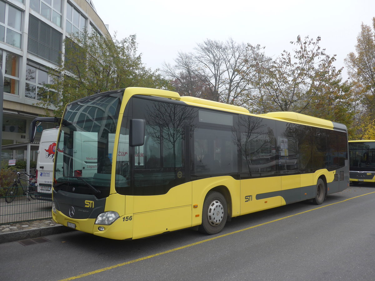 (210'967) - STI Thun - Nr. 156/BE 752'156 - Mercedes am 11. November 2019 bei der Schifflndte Thun