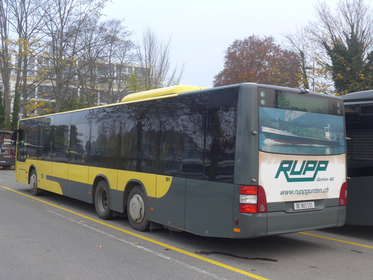 (210'978) - STI Thun - Nr. 131/BE 801'131 - MAN am 11. November 2019 bei der Schifflndte Thun