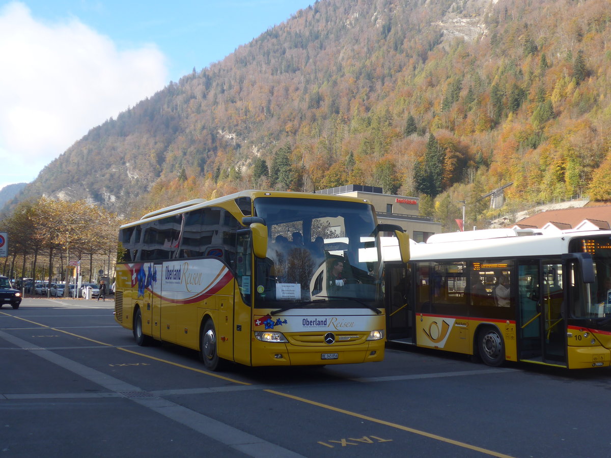 (210'991) - Oberland Reisen, Thun - Nr. 27/BE 345'856 - Mercedes (ex AVG Grindelwald Nr. 27) am 11. November 2019 beim Bahnhof Interlaken Ost