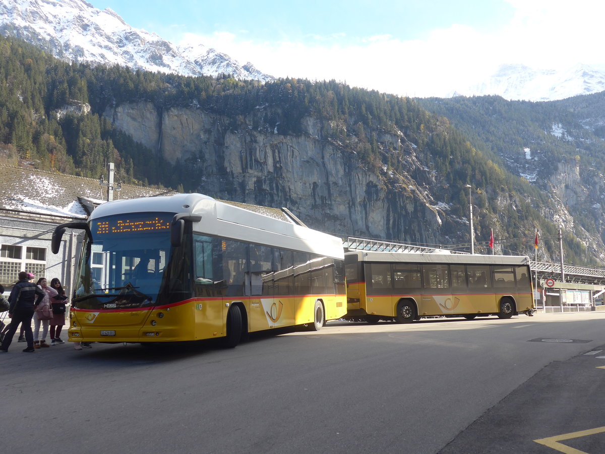 (211'011) - PostAuto Ostschweiz - SG 426'001 - Hess am 11. November 2019 beim Bahnhof Lauterbrunnen