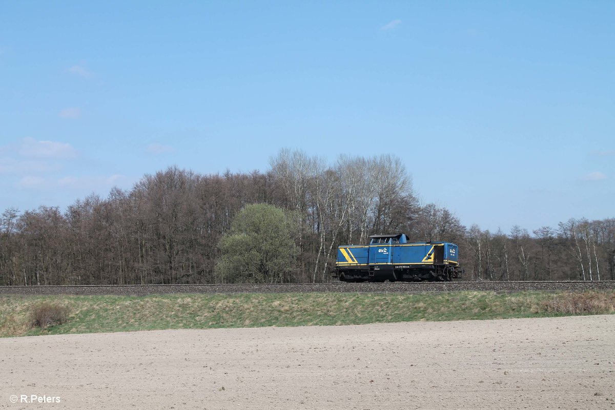 212 322 rollt Lz bei Oberteich in Richtung Cheb um ein Kesselzug zu holen. 09.04.17