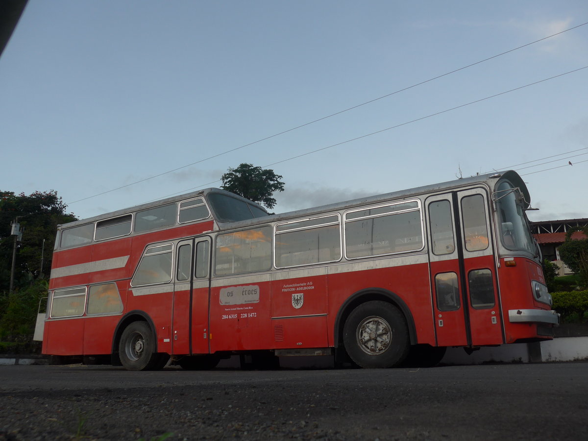 (212'380) - Ulrich, Nuevo Arenal - FBW/Vetter-R&J Anderthalbdecker (ex Wespe, CH-Altsttten; ex AFA Adelboden/CH Nr. 6) am 24. November 2019 in Nuevo Arenal, Los Hroes